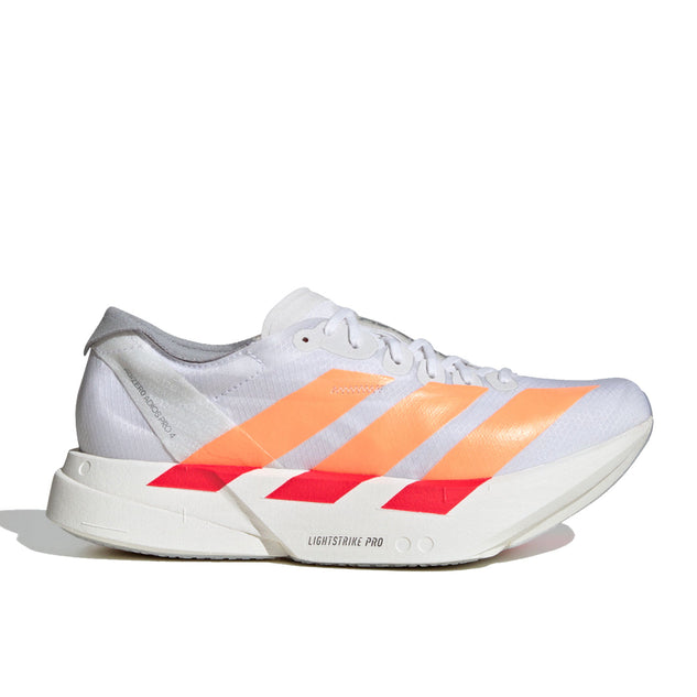 adidas Adizero Adios Pro 4 Herren White Orange