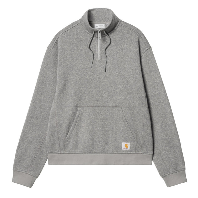 Carhartt WIP Luther Half Zip Sweat Herren Misty Grey Heather