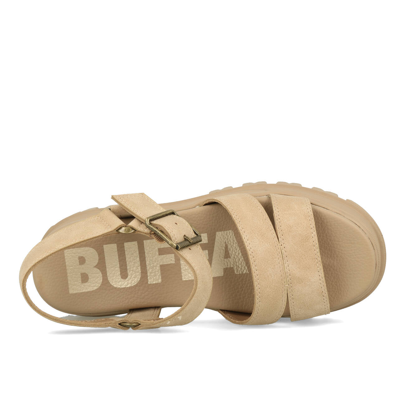 Buffalo Aspha TS Sandal Damen Vegan Nubuck Beige